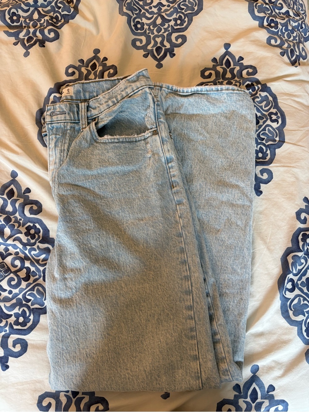 Abercrombie & Fitch Light Blue Straight Leg Jeans